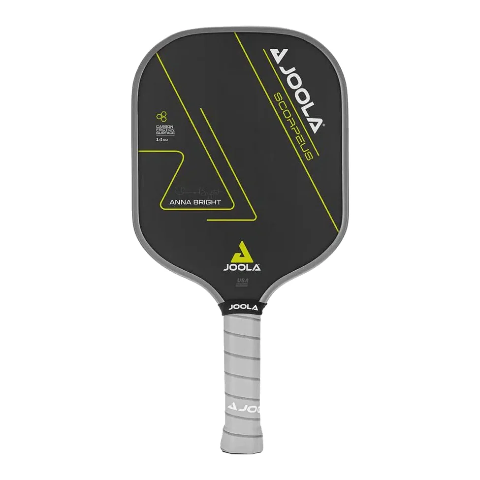 Joola Anna Bright Scorpeus CFS 14 pickleball paddle met carbon oppervlak en opvallend design