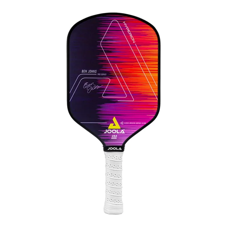 Joola Ben Johns Hyperion CAS 13.5mm pickleball paddle met donkere kleurstelling en Ben Johns logo