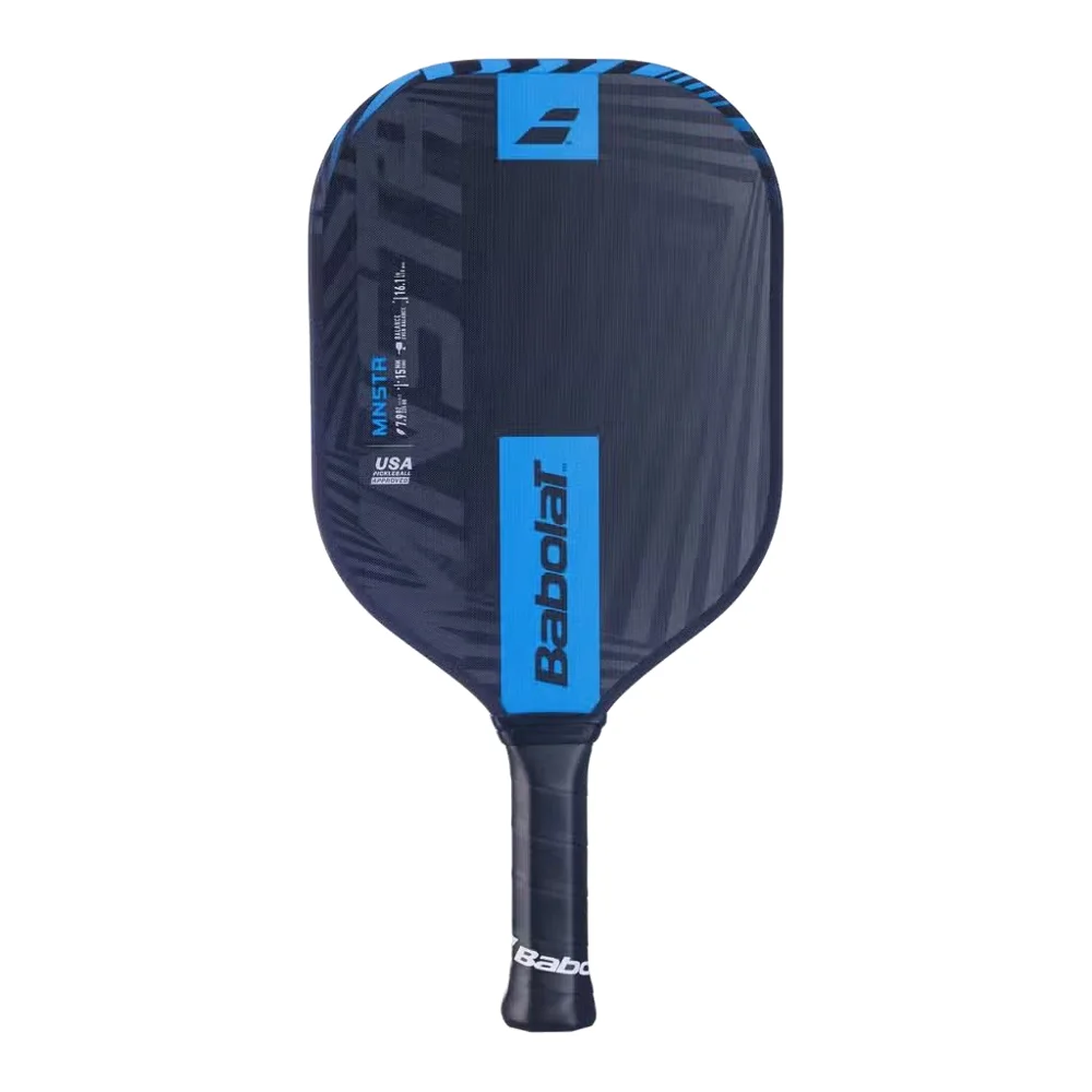 Babolat MNSTR pickleball paddle met een strak design, zichtbaar ruw oppervlak voor extra spin.